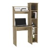 NicBex Home Office Desk 38.7" W Modern Writing Desk with 5-Tier Open Storage Bookshelves and Wooden Frame for Office, Study, Living Room - 2 of 4