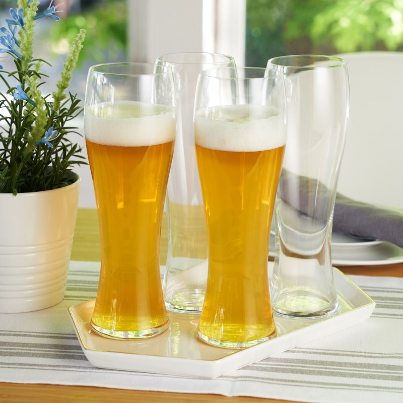 Spiegelau Beer Classics Hefeweizen Glasses, Set of 4, Lead-Free Crystal, Modern Beer Glasses, Dishwasher Safe, Hefe Glass Gift Set, 24.7 oz, Clear, 3 of 6