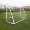 NAYSAYE Sports Nets and Rebounders PVC Tube Plastic Soccer Goal for Training and Entertainment, White - 3 of 4