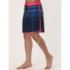 INSPIRE CHIC Men's Summer Beach Casual Color Block Striped Drawstring Board Shorts - 2 of 4