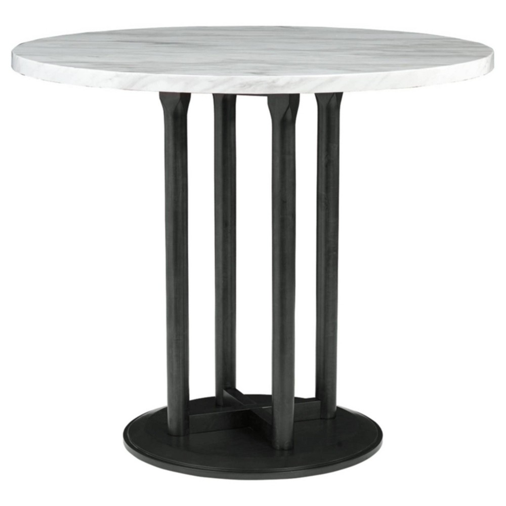 Photos - Dining Table Ashley Centiar Round  Black - Signature Design by 