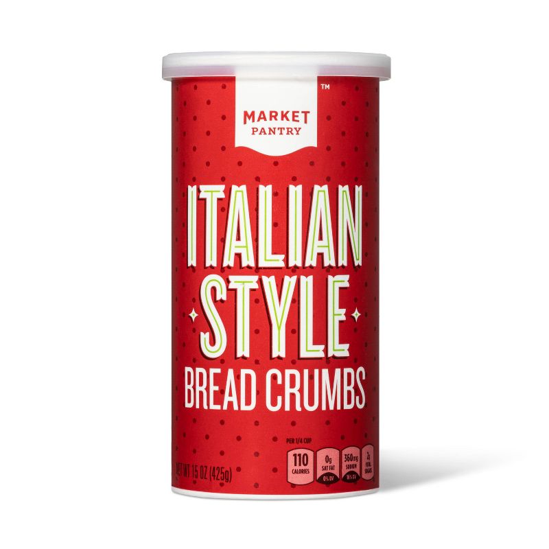Italian Seasoned Bread Crumbs 15oz - Market Pantry&#8482;, 1 of 4