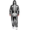 Tipsy Elves Halloween Skeleton Costume for Men - Comfy Easy Adult Onesie Jumpsuit - Men's Gold Skeleton Jumpsuit Halloween Costume Size Large - image 3 of 4