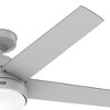 Hunter Fans 52" Aerodyne Lighted Ceiling Fan Dove Grey Finish with Integrated LED and Handheld Control - 4 of 4
