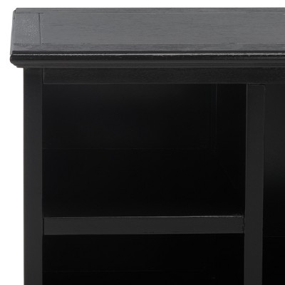 Maralah Black Solid Wood 5-Shelf Cube Bookcase