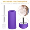 NewHome"6-Piece Bathroom Accessories Set: Soap Dispenser, Toothbrush Holder, Tumbler, Soap Dish & More"Aqua,GRN&PPL - 2 of 4