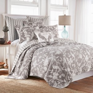 Tanzie Grey Quilt Set - Grey & White - Levtex Home - 1 of 4
