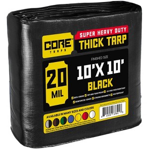 Core Tarps Heavy Duty 20 Mil Tarp Cover, UV Resistant, Rip Proof for Roof, Camping, Patio, Pool, Boat - 1 of 4