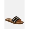 Zosaya Faux Zipper Detail Slip Ons Sandals Women - 2 of 4