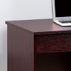 GlasFlength Desks Computer Desk Office Desk Writing Table Desk with Drawers Cabinet for Small Space Home Office, Brown, 39.5"*19.75"*30" - 4 of 4