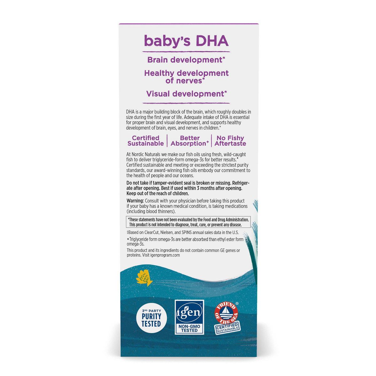 Nordic Naturals Baby's DHA Liquid Dietary Supplement - 2 fl oz - thumbnail 7