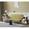 2 Pieces Wooden Modern Nightstand Set with Solid Wood Legs for Living Room - 2 of 4