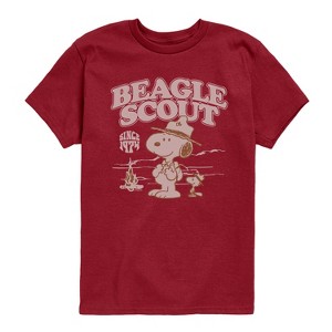 Boys' - Peanuts - Scout Fire Short Sleeve Graphic T-Shirt - 1 of 4