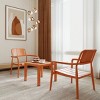 3 Piece Patio Table and Chairs Sets, Indoor Outdoor Conversation Furniture Set,Small Space Patio Table Set for Balcony or Courtyard-The Pop Home - 2 of 4