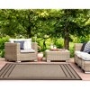 Liora Manne Monaco  Indoor/Outdoor Area Rug  Taupe.. - 4 of 4