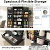 SinCiDo 72" Farmhouse Storage Cabinet, Kitchen Storage Upright Cabinet, w/ 2 Barn Doors & Adjustable Shelves, a Drawers,Multi Functional Large Cabinet - 3 of 4