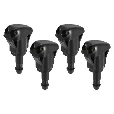 Unique Bargains Car Front Windshield Washer Nozzles for Toyota Camry 1997-2001 for Tacoma 2005-2010 for Toyota Corolla 1999-2008 Black 4 Pcs