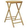vidaXL Bistro Table Black 15.7"x27.5" Metal - 2 of 4