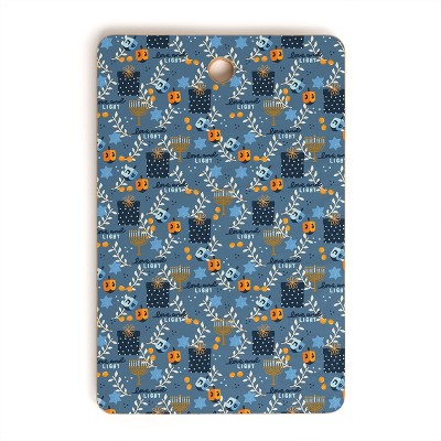 Marni Love and Light Blue Rectangle Cutting Board - Deny Designs