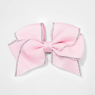 Girls' Lurex Edge Hair Clip - Cat & Jack™ Pink