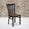 Emma and Oliver 2 Pack School House Back Metal Restaurant Chair - image 2 of 4