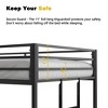 NicBex Twin Over Twin Bunk Bed,Metal Bunkbeds with Ladder and Full-Length Guardrail,Space-Saving Bunk Bed Platform for Teens&Adults,350/400lbs Max - 4 of 4