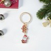 Unique Bargains Christmas Keychain Double Ring Zinc Alloy Colorful 3.15" 1 Pc - 4 of 4