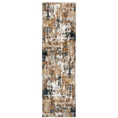 Oriental Weavers Bowen 4928X Grey/ Gold Indoor Area Rug - 2'3" x 7'6"