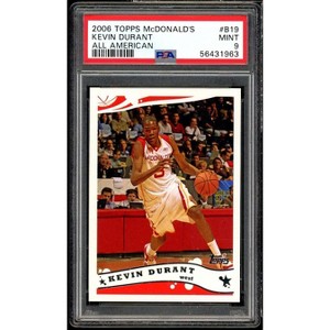 Kevin Durant Rookie Card 2006 Topps McDonald's All American #B19 PSA 9 - 1 of 2