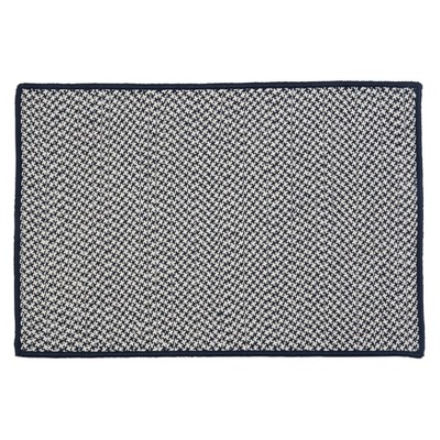 Colonial Mills Houndstooth Doormats - Navy 45" x 70"