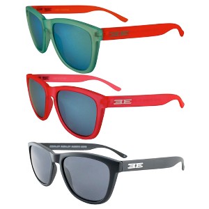 3 Pairs of Epoch Eyewear Vibe Sunglasses with Teal Mirror, Smoke Lenses - 1 of 4