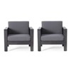 FATMOON Modern Outdoor Acacia Wood Club Chairs with Comfortable Foam Cushions, Perfect for Patio, Garden, or Balcony - 4 of 4