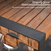 PAGED Patio Dining Set Wood Outdoor Table and Chairs All Weather Use for Outdoor, Garden, Poolside, Yard - 2 of 4