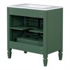 XINGHANZHENXUAN Vintage Style Bathroom Vanity with Sink, Soft-Close 2-Door Cabinet with Drawer & Ceramic Basin (Faucet Not Included) - 4 of 4