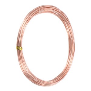 Unique Bargains Soft Pure Copper Jewelry Making Gardening Wire 1 Roll - 1 of 4