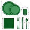 Crown Display 350-Piece Disposable Dinnerware Set – Paper Plates, Paper Cups, Napkins, Plastic Forks, Knives & Spoons – Serves 50 Guests - 4 of 4