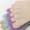 Anna-Kaci 3 Pairs Women's Cotton Sports Five Toe Anti Slip Fitness Yoga Socks with Elastic Strap - 2 of 3