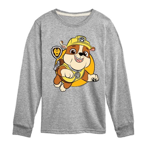 Boys' - Paw Patrol - Rubble Sketch Long Sleeve Graphic T-Shirt - image 1 of 4