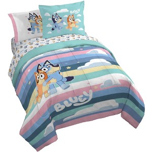 Jay Franco Bluey Striped Bed Set - 1 of 4