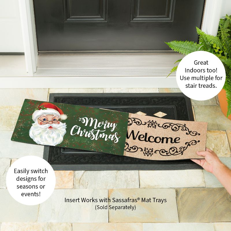 Evergreen Merry Santa Sassafras Indoor Outdoor Switch Doormat 1'10"x10" Multicolored, 3 of 5