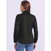 Allegra K Women's Faux Suede Stretch Casual Button Down Long Sleeve Shirt - 3 of 4