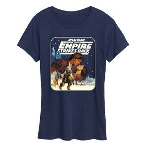 Women's - Star Wars - Han Leia Empire Strikes Back Short Sleeve Graphic T-Shirt - 1 of 4