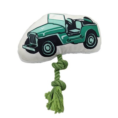 American Pet Supplies 10-inch Retro Army Jeep Plush Dog And Puppy Toy ...