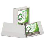 Samsill Earth's Choice Biobased + Biodegradable Round Ring View Binder 2" Cap White 18967