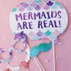 Big Dot of Happiness Mermaid Photo Booth Props Kit, Under the Sea Mermaid Birthday Party Supplies - 20 Count Selfie Prop Sticks - 2 of 4