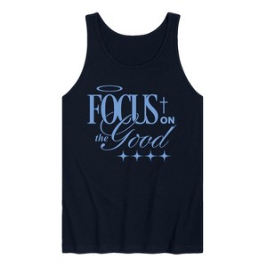 Men's - Instant Message - Focus On The Good Graphic Tank Top - 1 of 4