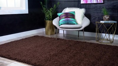 Ivory Bliss 8' x 10' Rectangular Easy-Care Synthetic Shag Rug