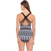 Women's Round Neck Macrame Back One Piece Swimsuit - Profile By Gottex - 3 of 4