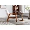 NicBex Velvet Fabric Accent Chair,Upholstered Living Room Chairs with Mid-Height Backrest,Mid-Century Arm Chair,Accent Chairs for Living Room - 4 of 4