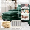 107.87'' Chenille U-Shaped Cloud Sofa with Double Chaise, Memory Foam Cushions, and Side Pockets for Living Room - 3 of 4